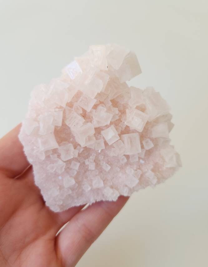 Pink halite from Searles Lake